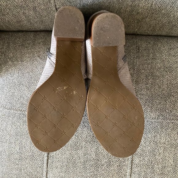 Jack Rodgers • Maya Peep Toe Bootie • Tan Suede - Picture 8 of 10